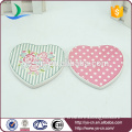 high quality heart shape ceramic plate with fresh patten
